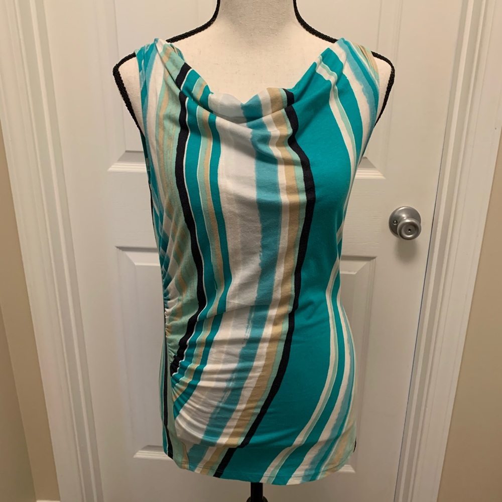 Striped sleeveless top